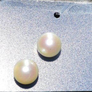 White Pearl Earring Studs